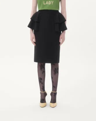 Crepe Couture Midi Skirt