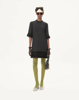 Crepe Couture Short Dress