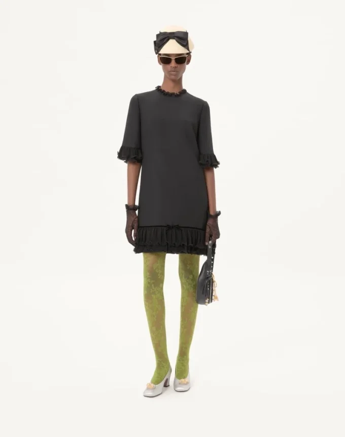 Crepe Couture Short Dress