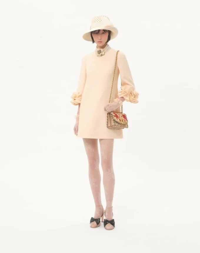 Crepe Couture Short Dress