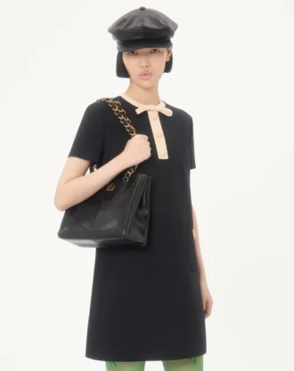 Crepe Couture Short Dress