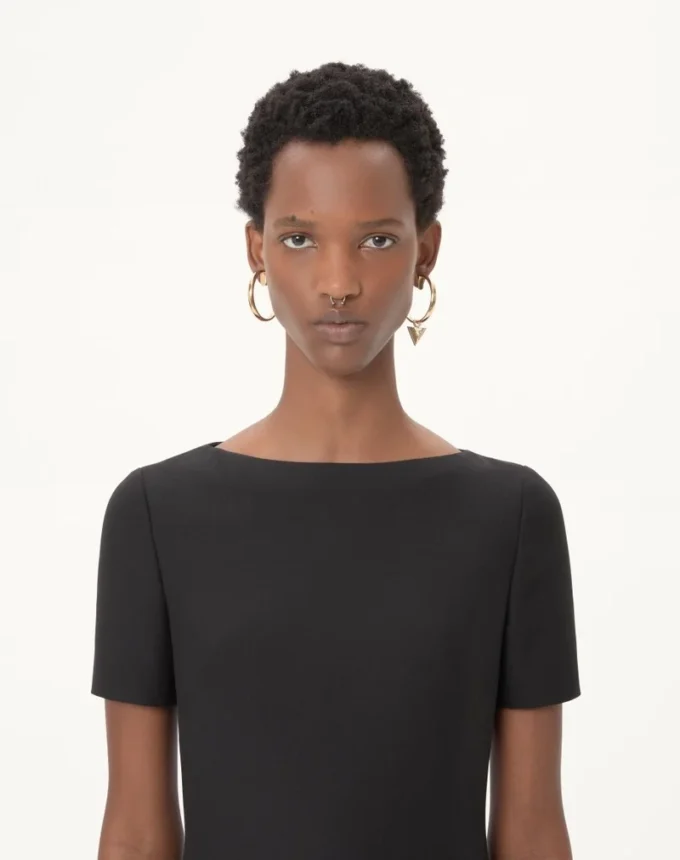 Crepe Couture Short Dress