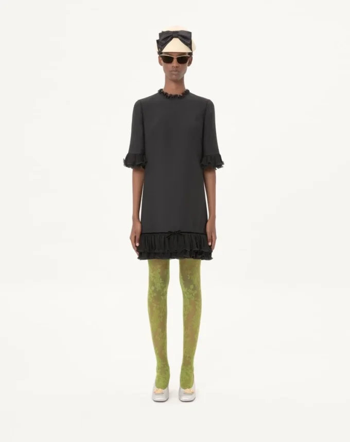 Crepe Couture Short Dress