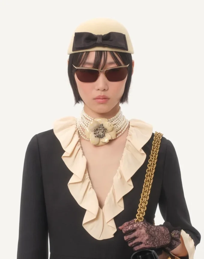 Crepe Couture Short Dress