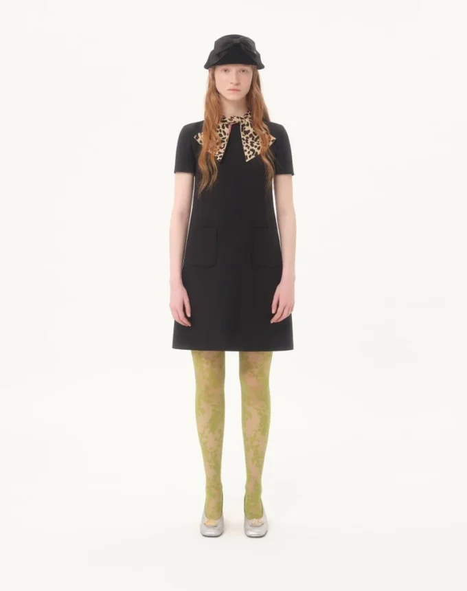 Crepe Couture Short Dress