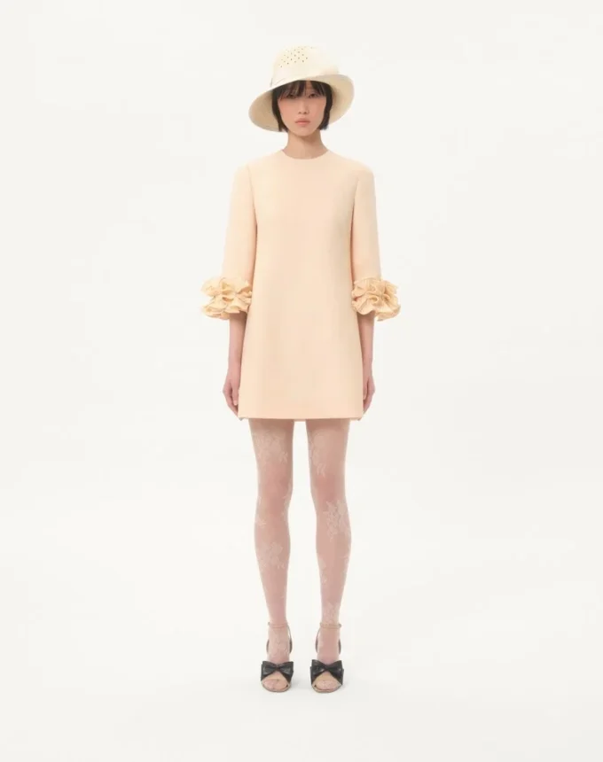 Crepe Couture Short Dress