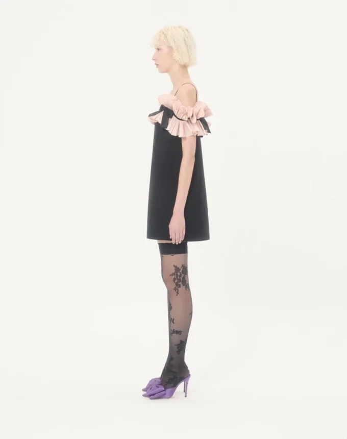 Crepe Couture Short Dress