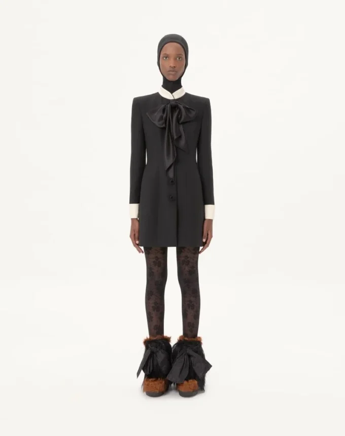 Crepe Couture Short Dress