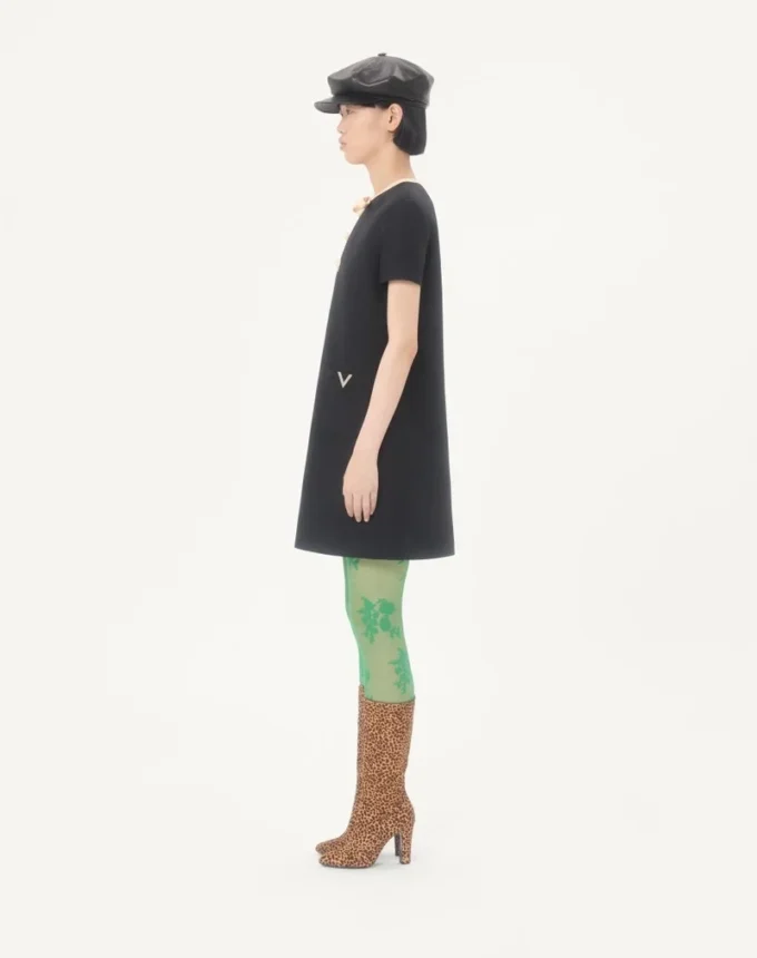 Crepe Couture Short Dress