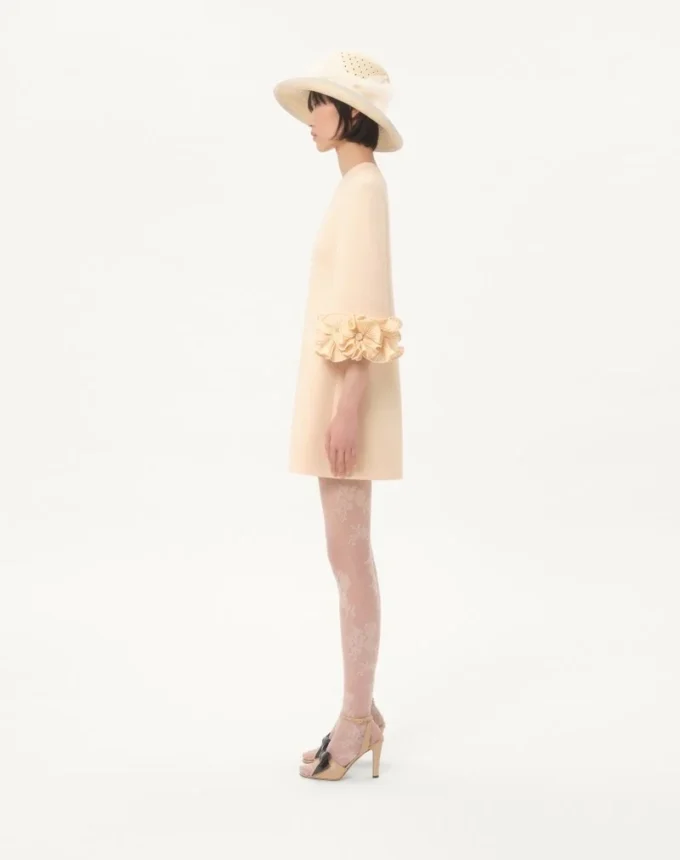 Crepe Couture Short Dress