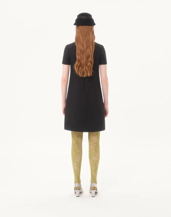 Crepe Couture Short Dress