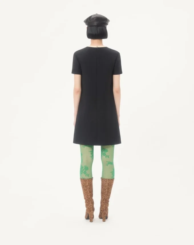 Crepe Couture Short Dress