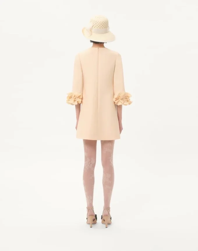 Crepe Couture Short Dress