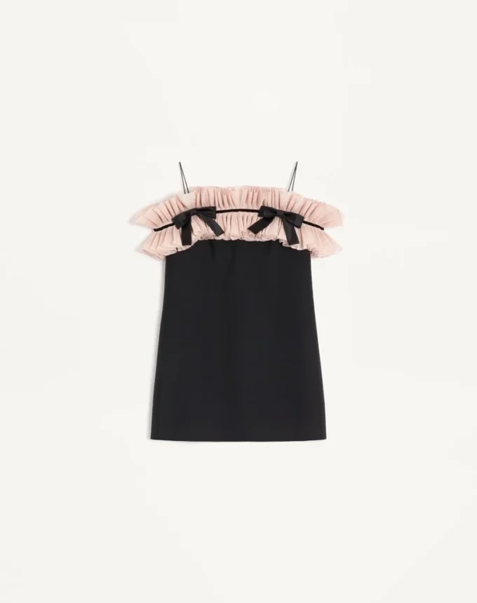 Crepe Couture Short Dress