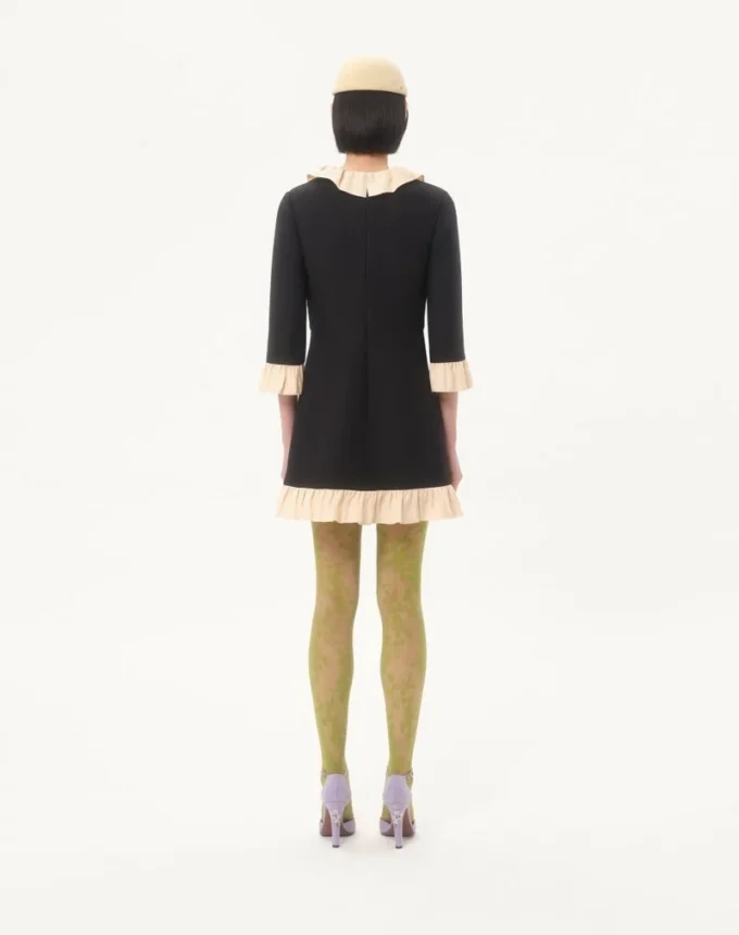 Crepe Couture Short Dress