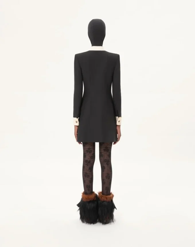 Crepe Couture Short Dress