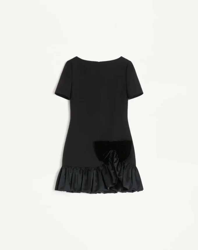 Crepe Couture Short Dress