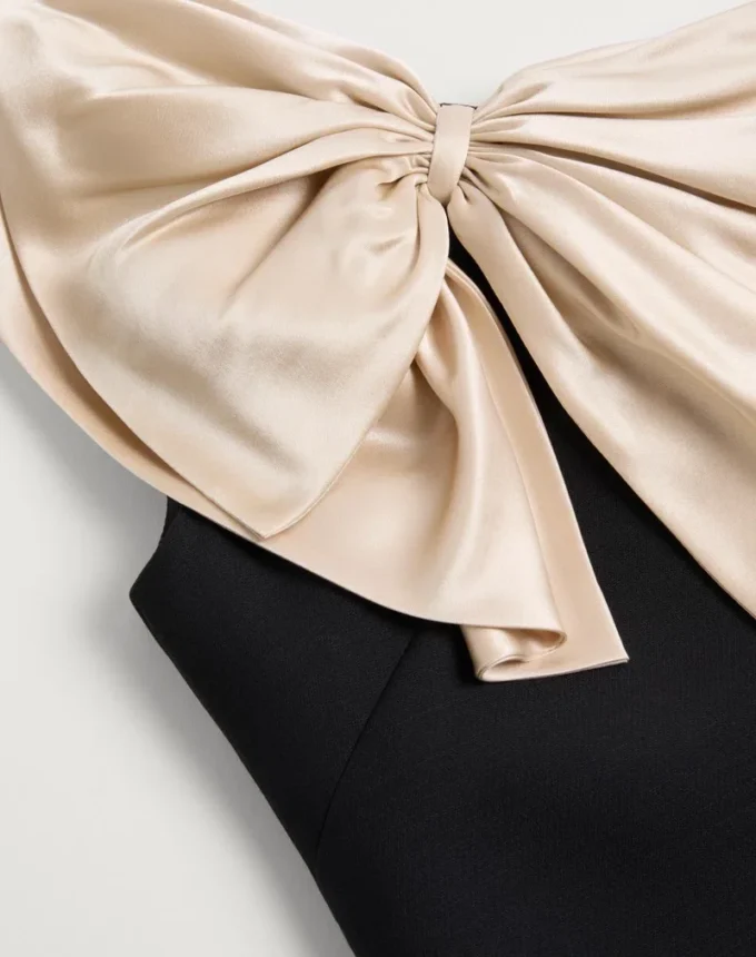 Crepe Couture Short Dress