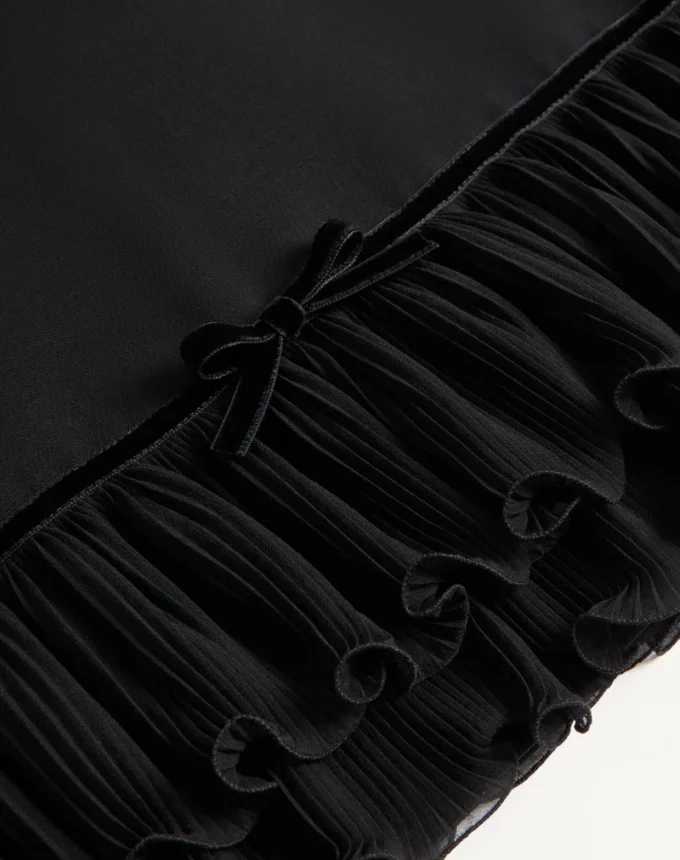 Crepe Couture Short Dress