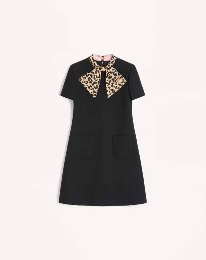 Crepe Couture Short Dress