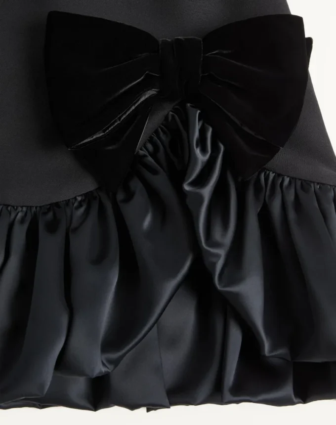 Crepe Couture Short Dress