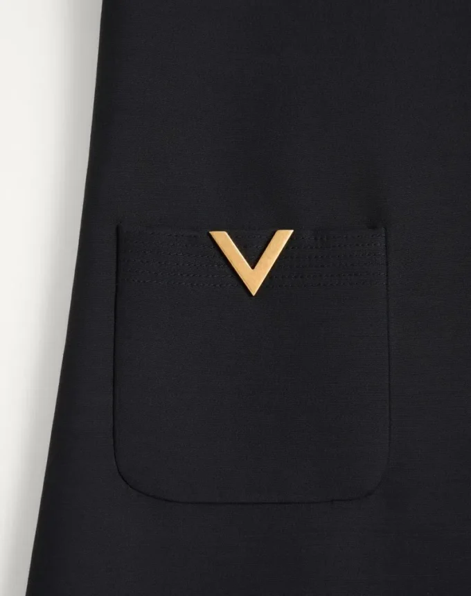 Crepe Couture Short Dress