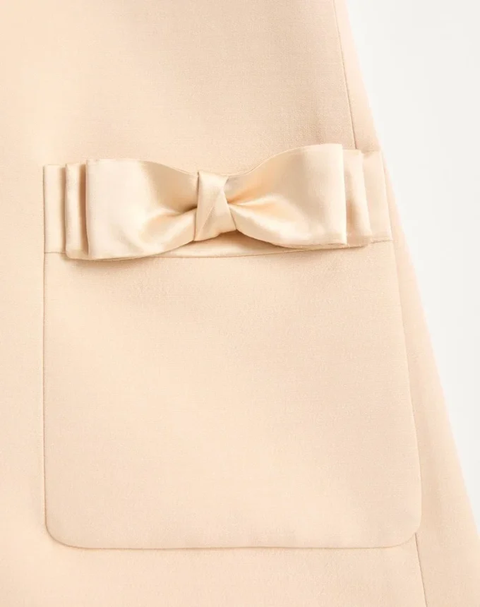 Crepe Couture Short Dress