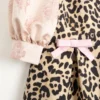 Crepe Couture Short Dress With Animalier Print Crepe Couture Short Dress With Animalier Print