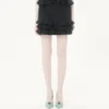 Crepe Couture Short Skirt