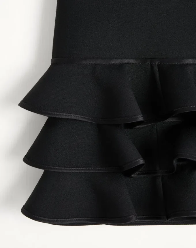 Crepe Couture Short Skirt