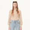 Crepe De Chine Shirt With Cherryfic Print