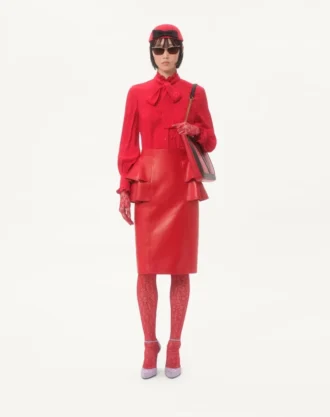 Crepe De Chine Shirt With Cour De Coeur Print