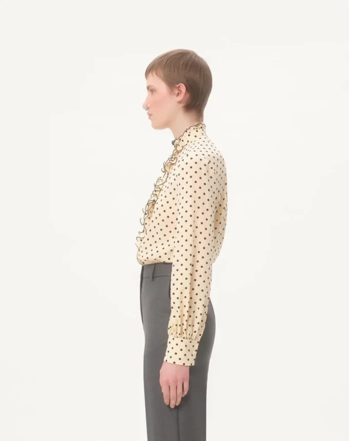Crepe De Chine Shirt With Plusdepois Print