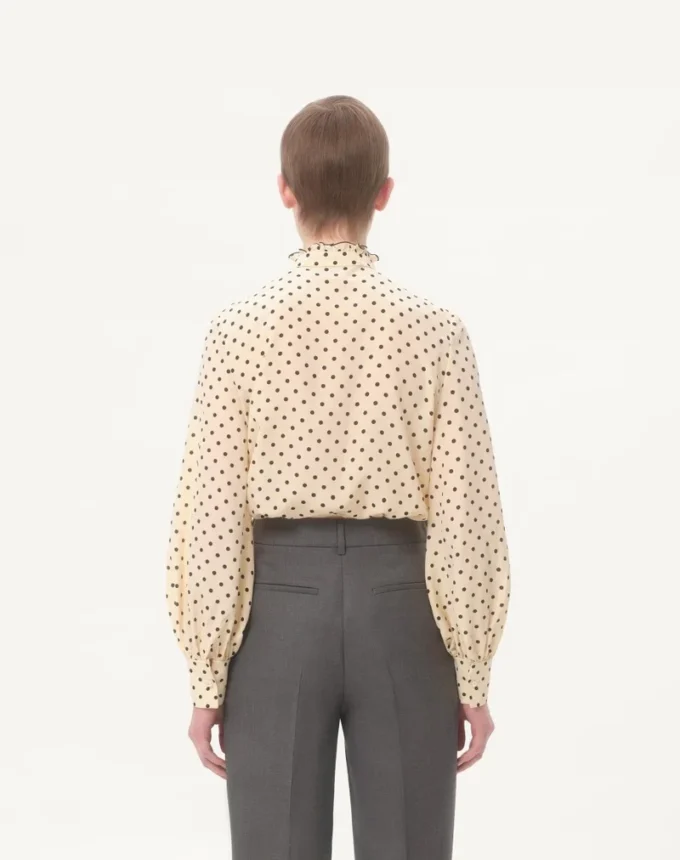 Crepe De Chine Shirt With Plusdepois Print