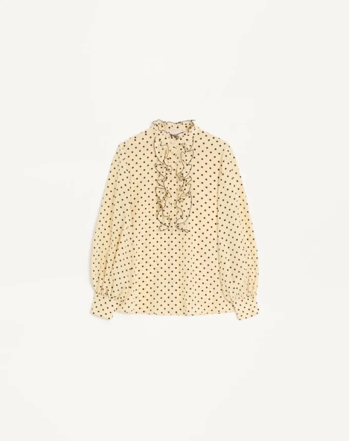 Crepe De Chine Shirt With Plusdepois Print