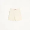 Cuffed Denim Bermuda Shorts