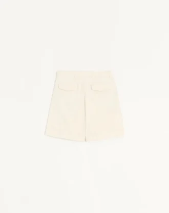 Cuffed Denim Bermuda Shorts