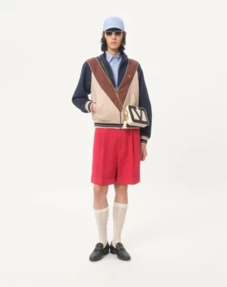 Cuffed Linen Bermuda Shorts