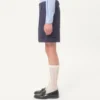 Cuffed Wool Gabardine Bermuda Shorts