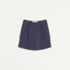 Cuffed Wool Gabardine Bermuda Shorts