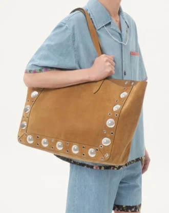 Denim Bowling Shirt With Floral Print Trim