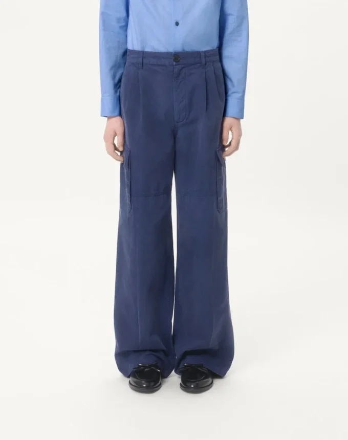 Denim Cargo Pants
