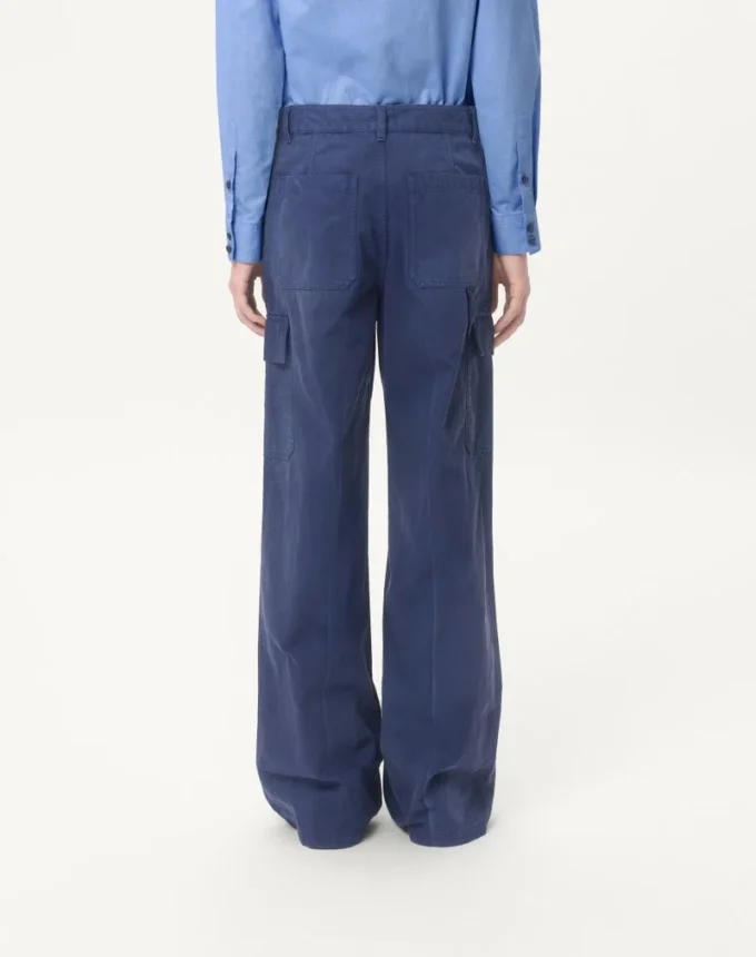 Denim Cargo Pants
