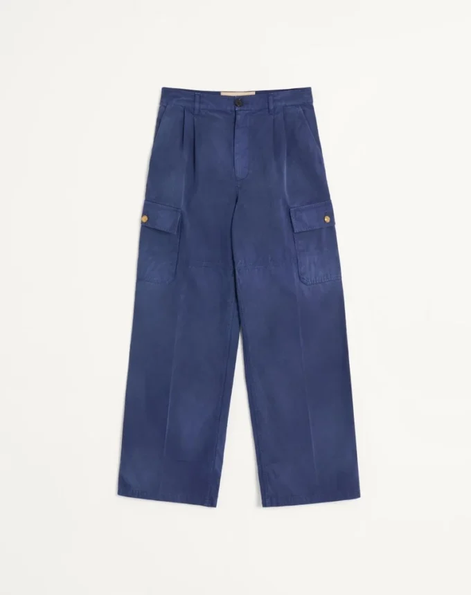 Denim Cargo Pants