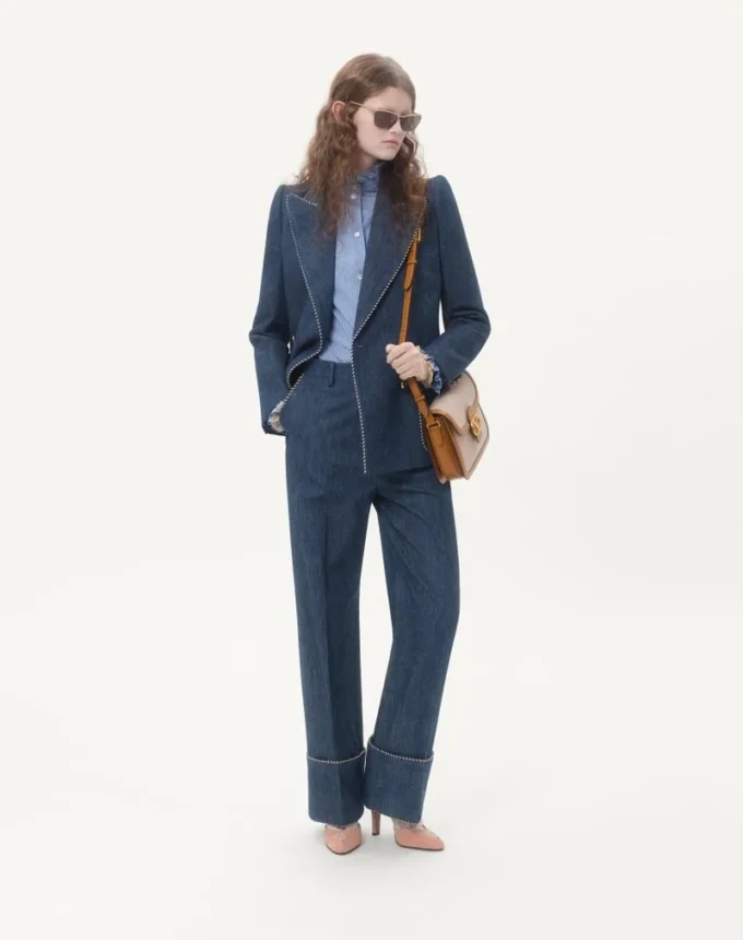 Denim Chambray Pants