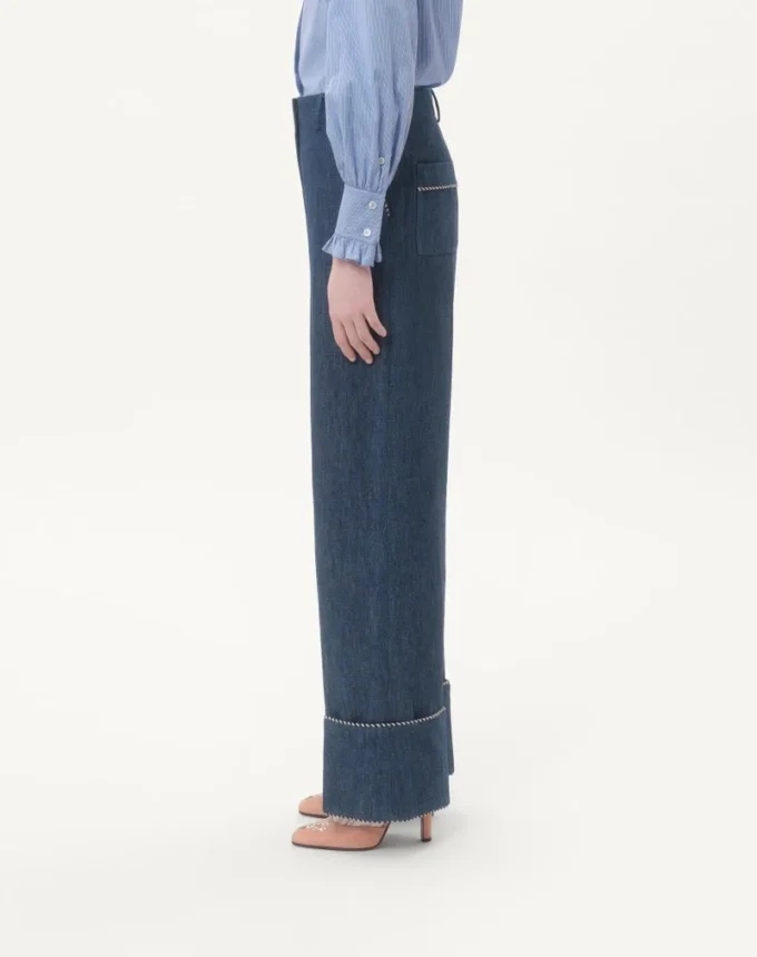 Denim Chambray Pants