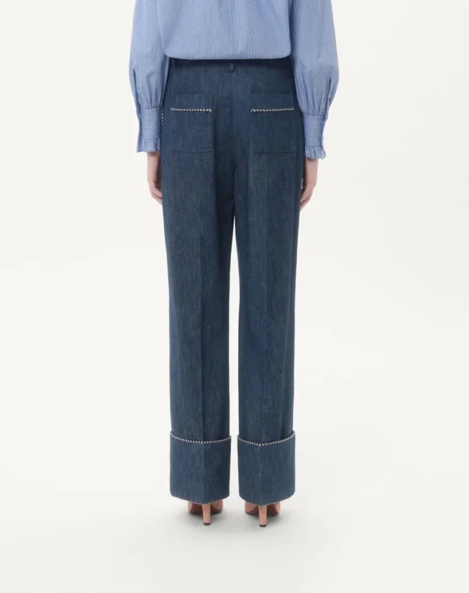 Denim Chambray Pants