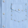 Denim Shirt With Cabochons