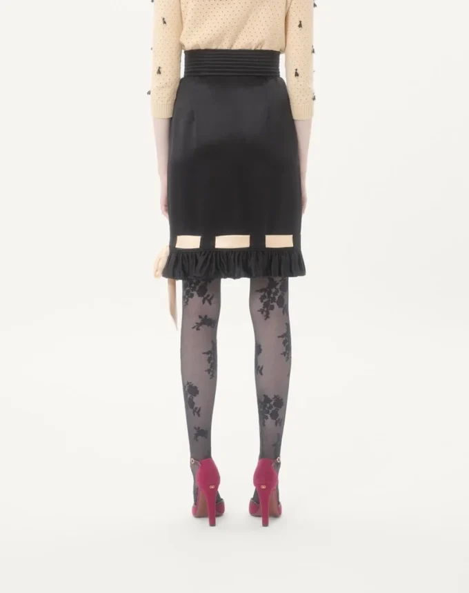 Double Satin Midi Skirt Double Satin Midi Skirt