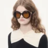 Dramatic Round 1960s Acetate Eyewear